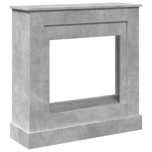 vidaXL Obloženie krbu bet&oacute;novosiv&eacute; 90x30x90 cm kompozitn&eacute; drevo