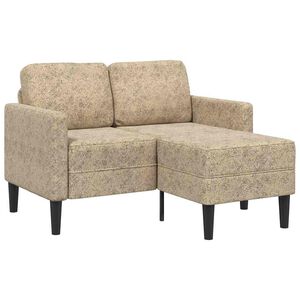 vidaXL 2-miestna pohovka s ležadlom v tvare L, svetlosiv&aacute; 125 cm, umel&aacute; koža