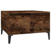 vidaXL Konferenčn&yacute; stol&iacute;k dymov&yacute; dub 55x55x36,5 cm spracovan&eacute; drevo