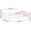 vidaXL Boxspring posteľ s matracom tmavohned&aacute; 160x200 cm l&aacute;tka