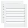 vidaXL Lamelov&eacute; dvierka na skrinku 2 ks, biele 39,5x39,4 cm, borovica