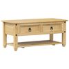vidaXL Konferenčn&yacute; stol&iacute;k z&aacute;suvkov&yacute; Corona 100x48x45 cm borovic. mas&iacute;v