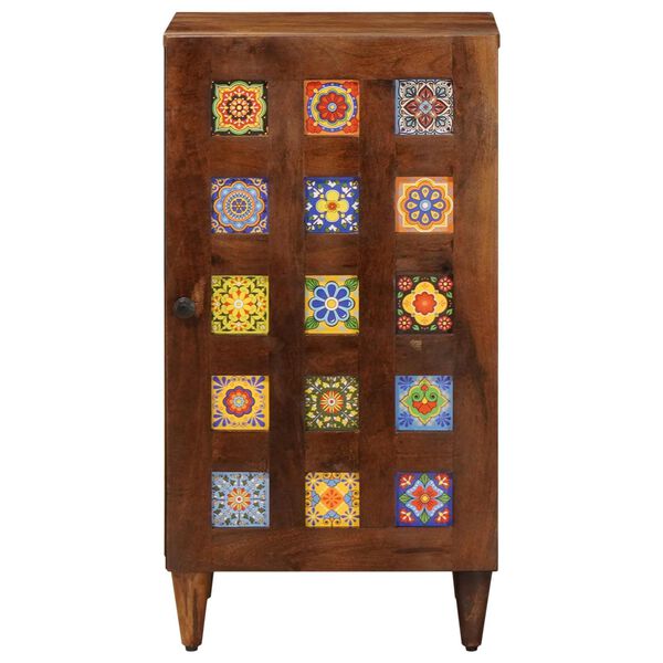 vidaXL Serv&iacute;rovacia skriňa Orech 40 x 33 x 75 cm Mas&iacute;vne mango drevo