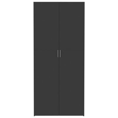 vidaXL Úložná skrinka, sivá 80x35,5x180 cm, kompozitné drevo