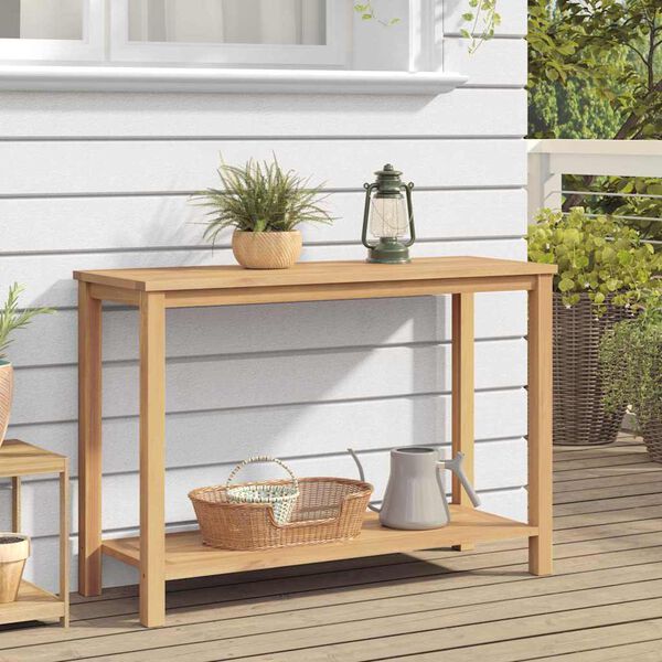 vidaXL Konferenčný stolík Hnedá 110 x 40 x 45 cm Tíkový masív