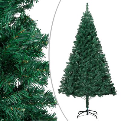 vidaXL Osvetlený umelý vianočný stromček, husté ihličie, zelený 120 cm