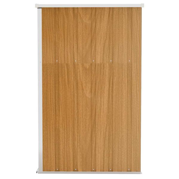 vidaXL N&aacute;stenn&aacute; z&aacute;hradn&aacute; k&ocirc;lňa hned&aacute; 118x100x178 cm pozinkovan&aacute; oceľ