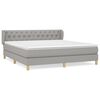vidaXL Boxspring posteľ s matracom svetlosiv&aacute; 100x200 cm l&aacute;tka