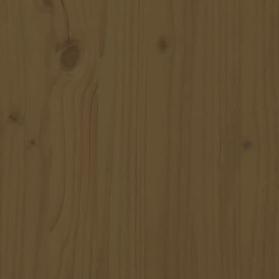 vidaXL Stolík medovo-hnedý 110x53x117 cm masívne borovicové drevo