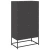 vidaXL Highboard Black 68x39x123 cm Oceľ