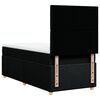 vidaXL Posteľn&yacute; r&aacute;m boxspring s matracom čierny 90x200 cm l&aacute;tka