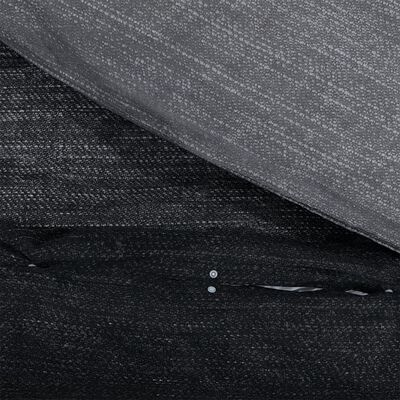 vidaXL Súprava obliečok na paplón tmavosivá 240x220 cm bavlna