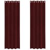 vidaXL Zatemňovacie z&aacute;vesy 2 pcs V&iacute;no červen&eacute; 140 x 225 cm Zamat