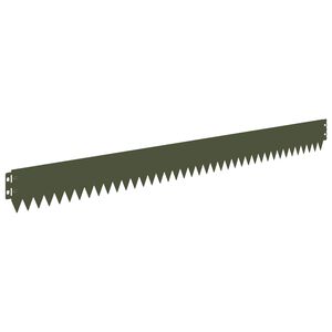 vidaXL Obrubn&iacute;k tr&aacute;vnika 20 ks 103 x 10 cm Oceľ Olivovo zelen&aacute;