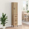 vidaXL Highboard Remeseln&yacute; dub 34,5 x 34 x 180 cm Kompozitn&eacute; drevo
