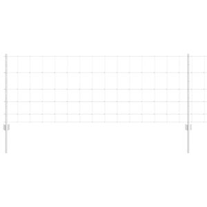 vidaXL Plot s podperou Strieborn&aacute; 0,8 x 25 m Oceľ