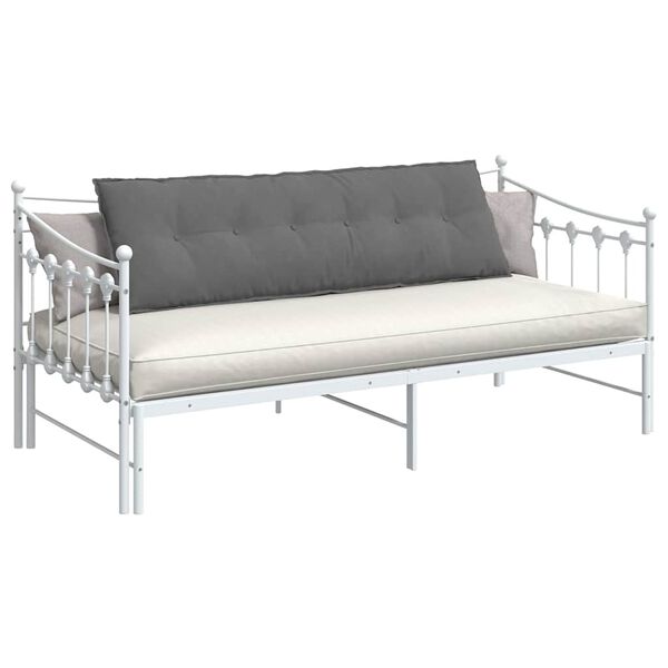 vidaXL Podu&scaron;ka na chrb&aacute;t Tmavo &scaron;ed&aacute; 160 x 50 cm Mikrovl&aacute;kno