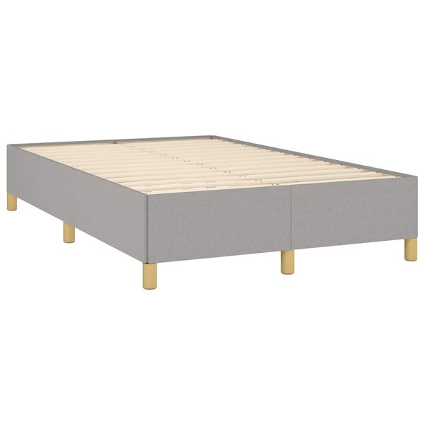 vidaXL Boxspring posteľ s matracom bledosiv&aacute; 120x190 cm l&aacute;tka