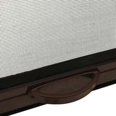 vidaXL Rolovacia okenná sieťka proti hmyzu hnedá 80x170 cm