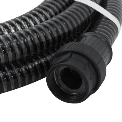 vidaXL Odsávacia hadica s PVC spojkami, čierna 1" 10 m, PVC