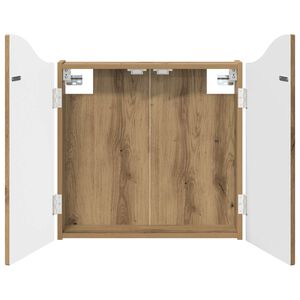 vidaXL Skriňa na terč Dub artisan 56 x 12 x 63 cm Kompozitn&eacute; drevo