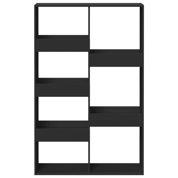 vidaXL Deliaca stena čierna 100x33x155,5 cm kompozitn&eacute; drevo