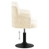 vidaXL Otočn&aacute; jed&aacute;lensk&aacute; stolička kr&eacute;mov&aacute; zamatov&aacute;