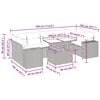 vidaXL 8-dielna z&aacute;hradn&aacute; sedacia s&uacute;prava s podložkami polyratan ak&aacute;cia