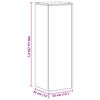 vidaXL Stojan na rastliny 2 pcs Čierny dub 33 x 33 x 100 cm