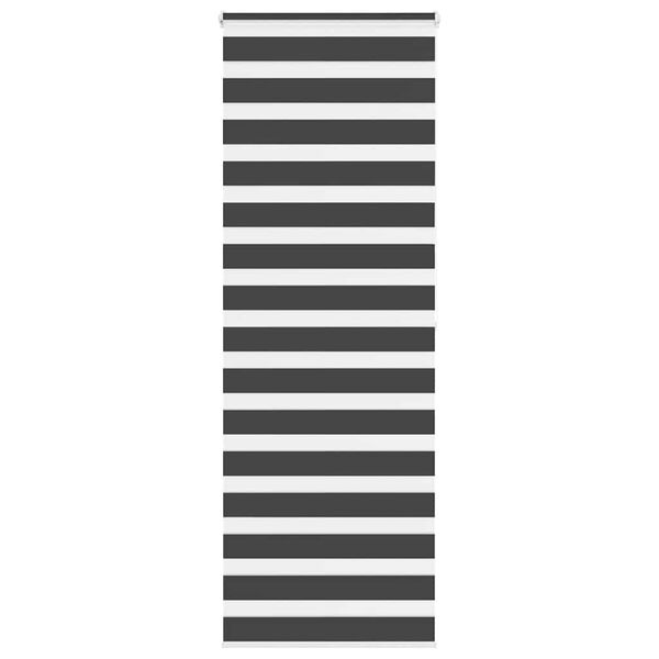 vidaXL Zebra roleta čierna 85x200 cm &scaron;&iacute;rka l&aacute;tky 80,9 cm polyester