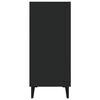 vidaXL Komoda čierna 90x34x80 cm kompozitné drevo