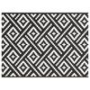 vidaXL Vonkajší koberec ARAKIL Biela a čierna 300 x 400 cm PP