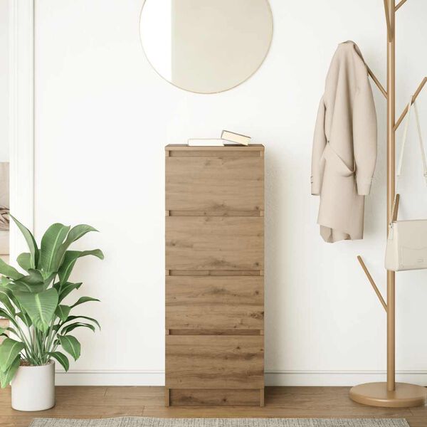 vidaXL Komoda dub artisan 37,5x35x99 cm spracované drevo