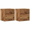 vidaXL Nočn&eacute; stol&iacute;ky 2 ks star&eacute; drevo 40x30x40 cm kompozitn&eacute; drevo
