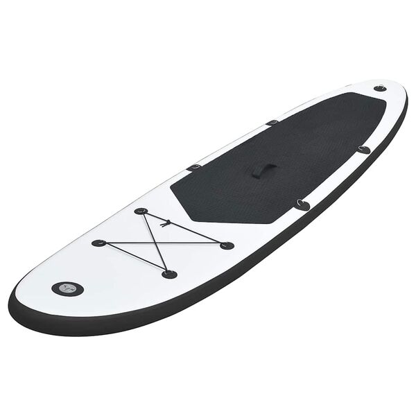 vidaXL Nafukovací Stand up paddleboard, čierno biely
