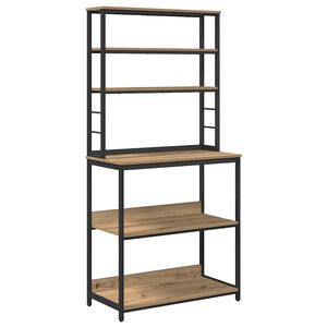 vidaXL Kuchynsk&aacute; polica Remeseln&yacute; dub 80 x 40 x 168 cm