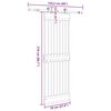 vidaXL Posuvn&eacute; dvere so sadou kovania 70x210 cm borovicov&yacute; mas&iacute;v