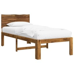 vidaXL Jednol&ocirc;žkov&yacute; r&aacute;m postele s čelom ROSTOCK Pr&iacute;rodn&aacute; 75 x 190 cm