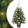 vidaXL Umel&yacute; vianočn&yacute; stromček s 150 LED-i Zelen&aacute; 75 cm PE a PVC