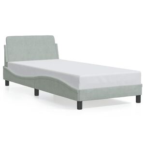 vidaXL R&aacute;m postele Dover bledosiv&yacute; 80x200 cm zamat