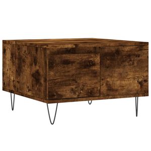 vidaXL Konferenčn&yacute; stol&iacute;k dymov&yacute; dub 55x55x36,5 cm spracovan&eacute; drevo