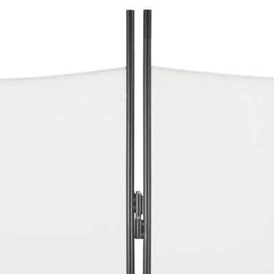 vidaXL 4-panelový paraván biely 200x180 cm