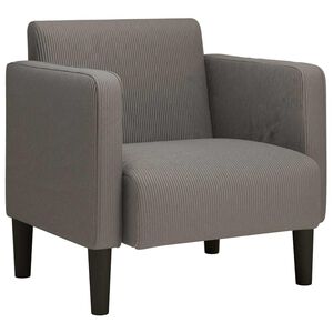 vidaXL Rozkladacia stolička s podr&uacute;čkami Svetlosiv&aacute; 54 cm