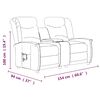 vidaXL 2-miestne skl&aacute;pacie kreslo, svetlosiv&eacute;, l&aacute;tka z mikrovl&aacute;kna