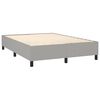 vidaXL Boxspring posteľ s matracom bledosiv&yacute; 140x190 cm l&aacute;tka