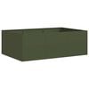 VidaXL kvetin&aacute;č Olive Green 120x80x40 cm Oceľ