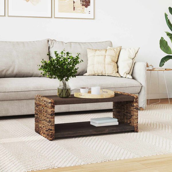 vidaXL Bočný stôl Prírodná 44.5 x 45 x 45 cm Masívne mahagónové drevo