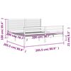 vidaXL Posteľn&yacute; r&aacute;m s čelom 200x200 cm mas&iacute;vne drevo