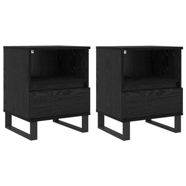 vidaXL Skriňa pod posteľ Čierny dub 40 x 35 x 50 cm Kompozitn&eacute; drevo