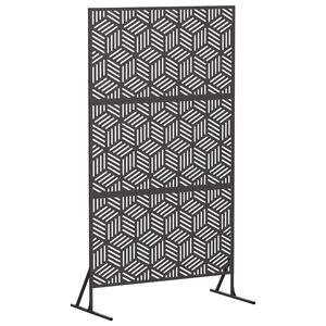 vidaXL Z&aacute;ves na zabezpečenie s&uacute;kromia 100 x 50 x 180 cm Oceľ Čierna